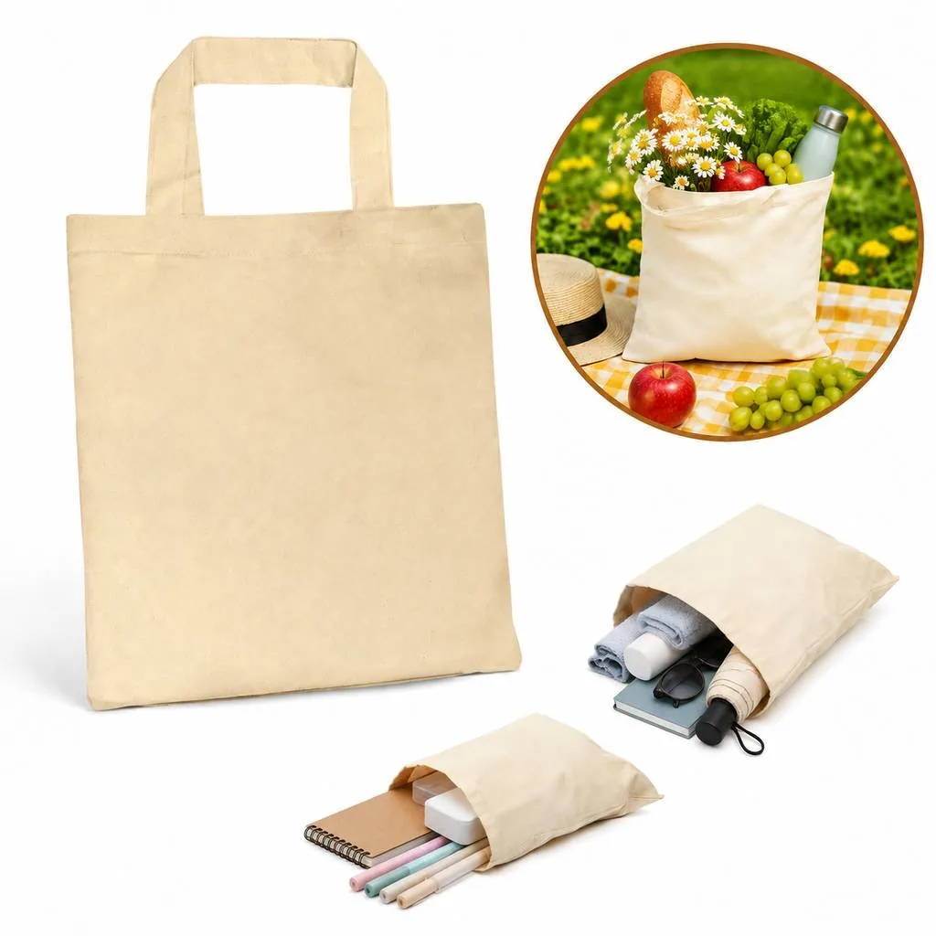 Reusable Cotton Canvas Shopping Tote for Daily Use 2