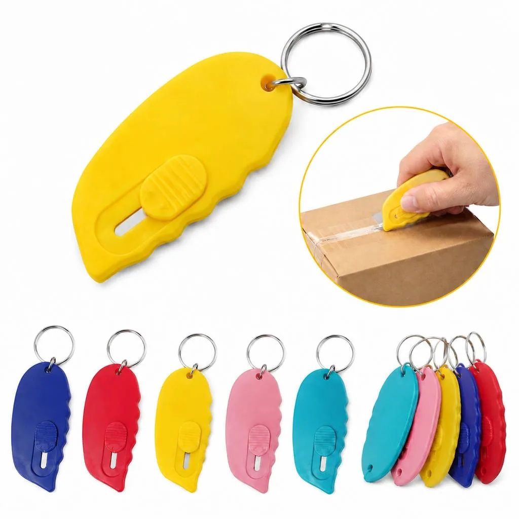 Mini Retractable Blade Keyring Box Cutter Tool 2