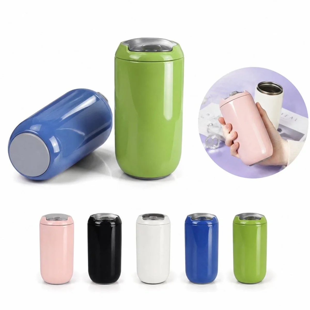 Retro Stainless Steel Insulated Coffee Tumbler 2