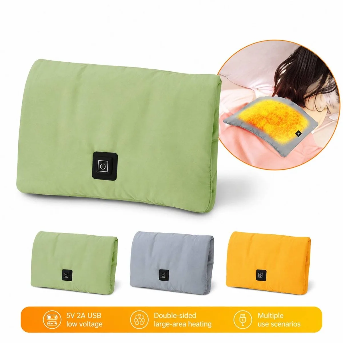 USB Heated Plush Hand Warmer Bag with Storage 2