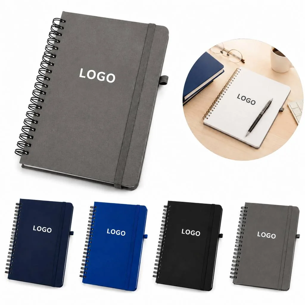Refillable Leather Journal with Pen Holder Compact