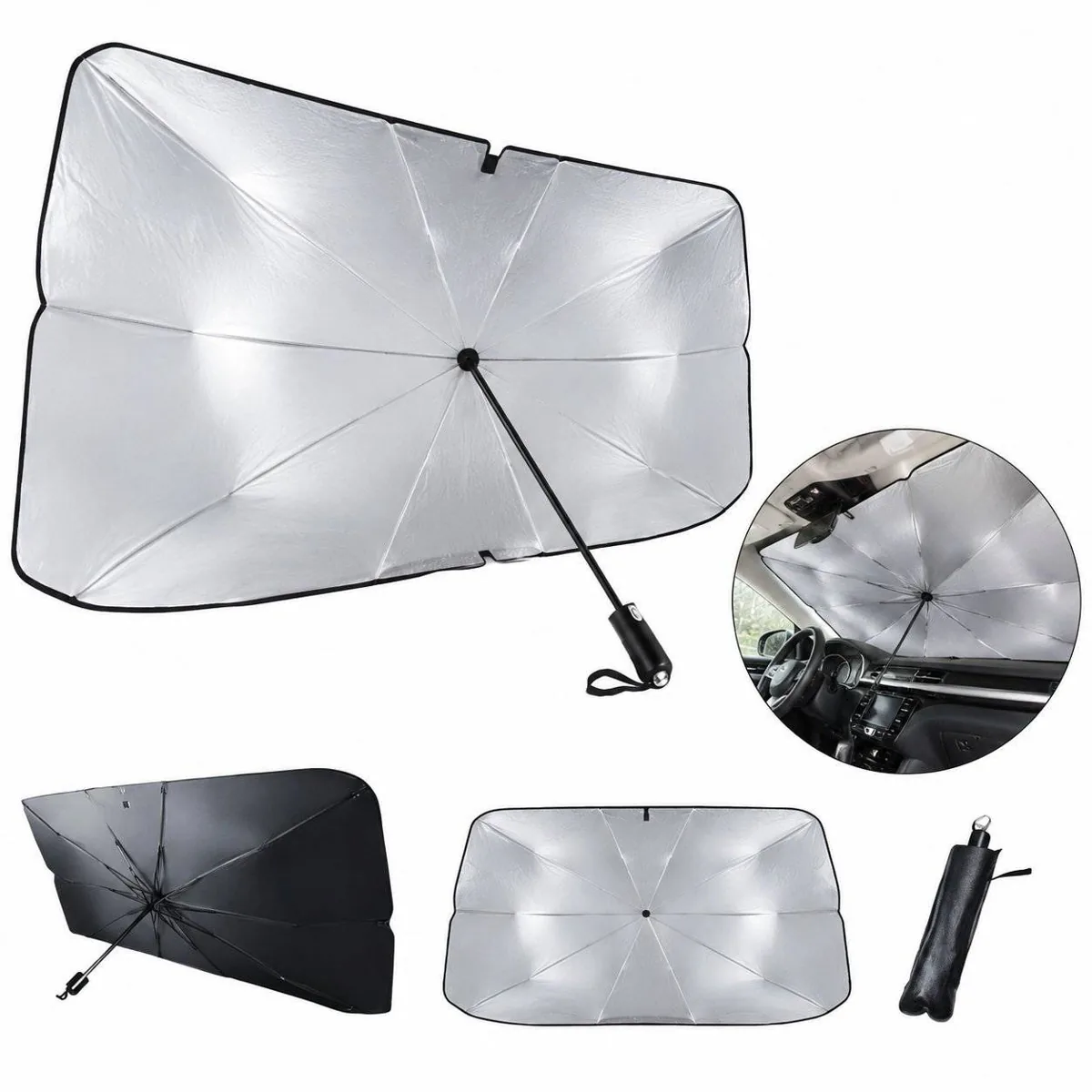 Car Windshield Sun Shade with UV Protection 2
