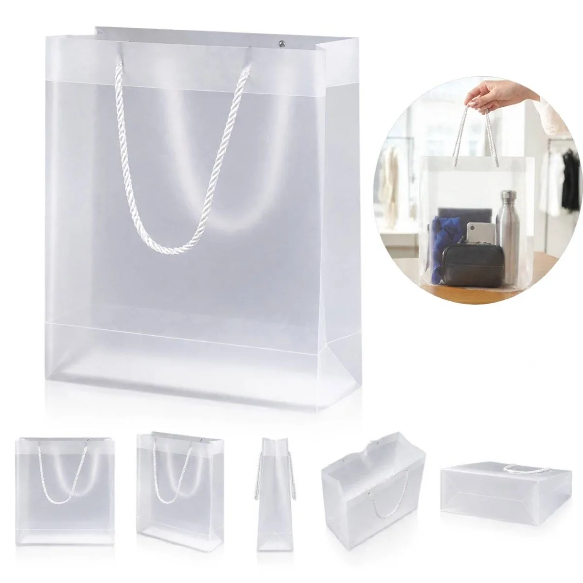 Translucent Frosted PP Gift Packaging Bag 2