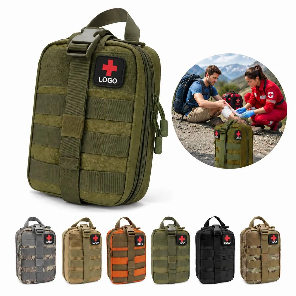 Compact Water-Resistant Tactical First Aid Pouch