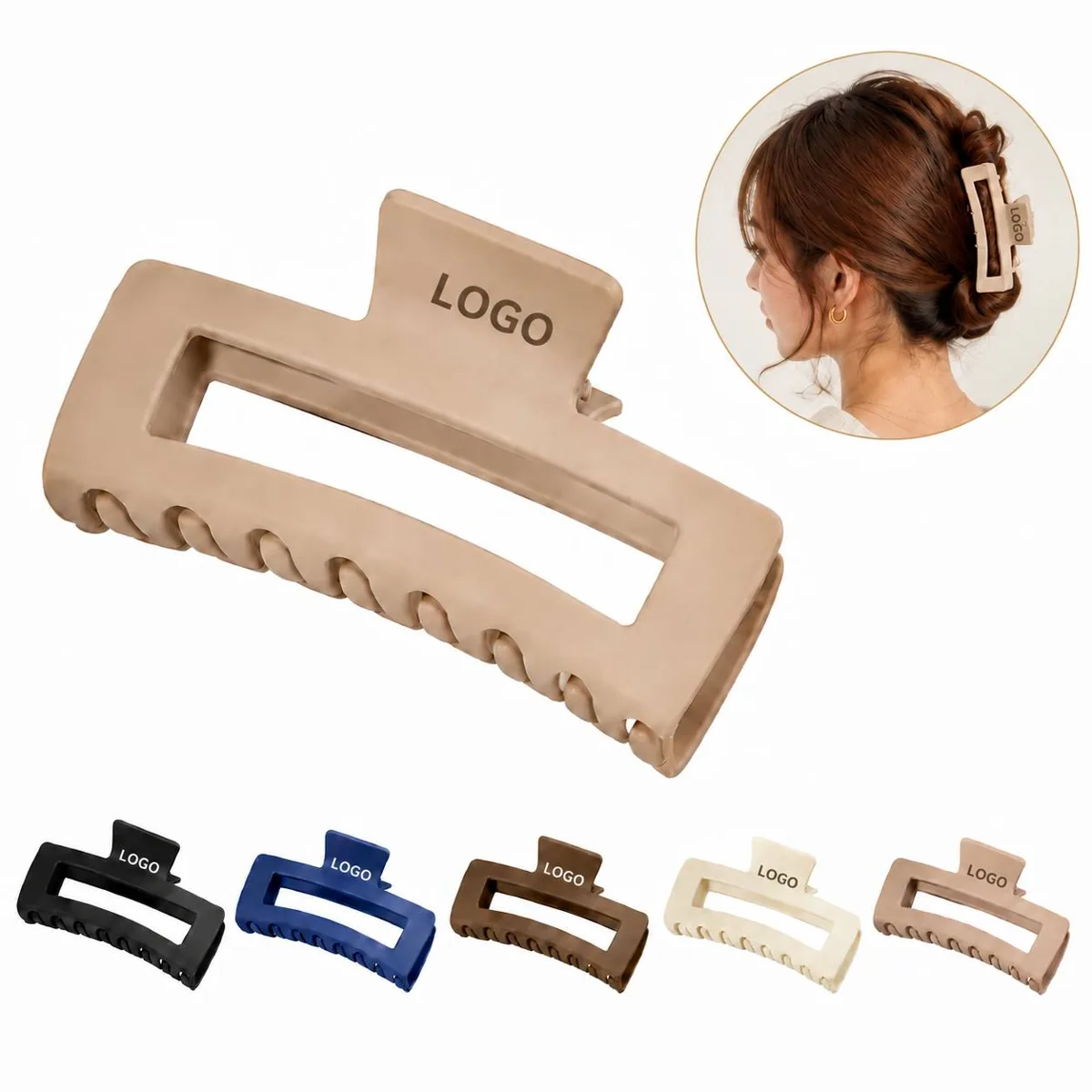 Compact Snap-Lock Hair Clips for Thick Ponytails