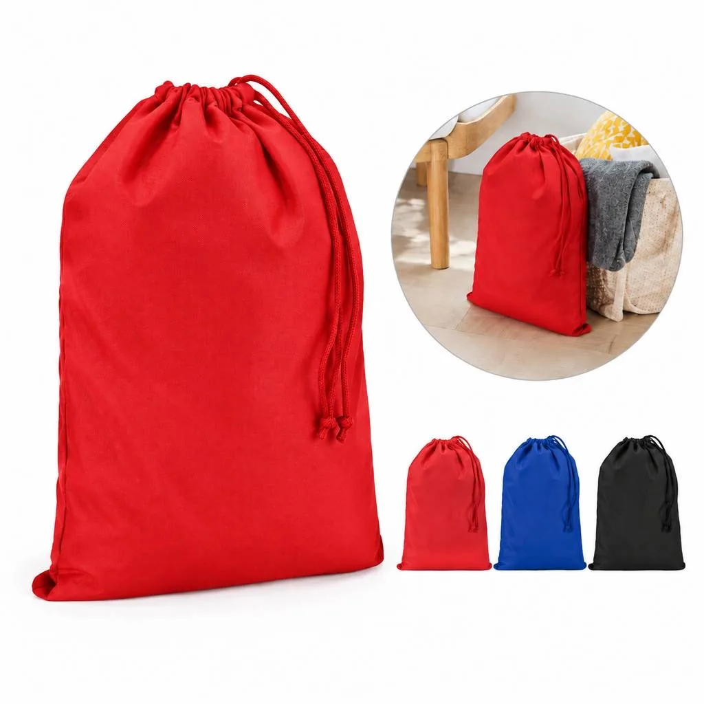 Water-Repellent Drawstring Laundry Bag for Travel 2