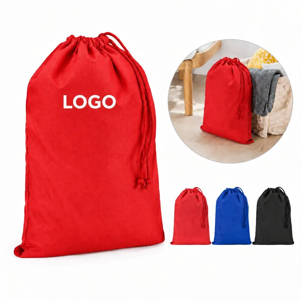 Water-Repellent Drawstring Laundry Bag for Travel