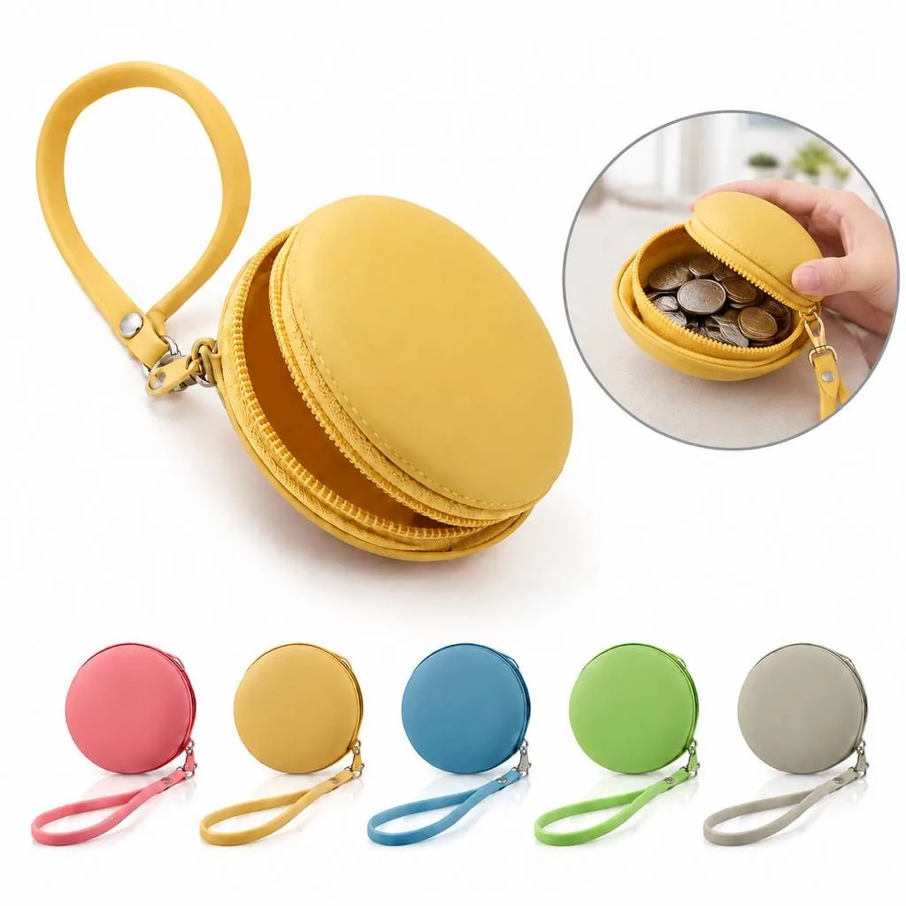 Compact Water-Resistant Neoprene Zippered Coin Purse 2