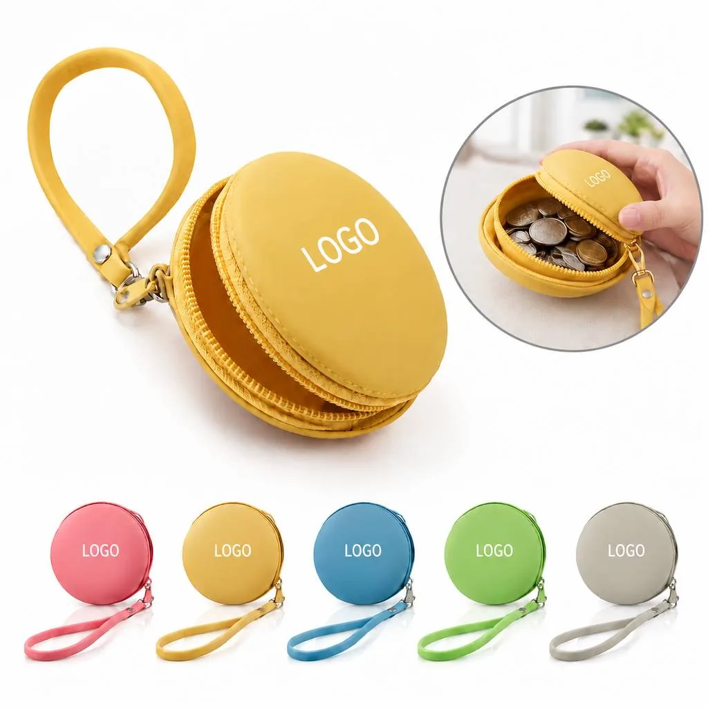 Compact Water-Resistant Neoprene Zippered Coin Purse