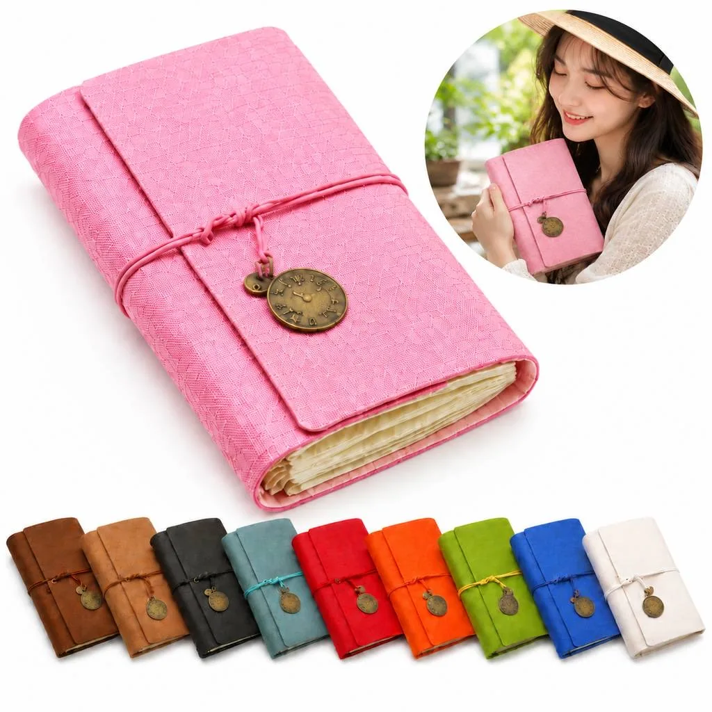 Compact Retro A6 Mini Notebook for Daily Notes 2
