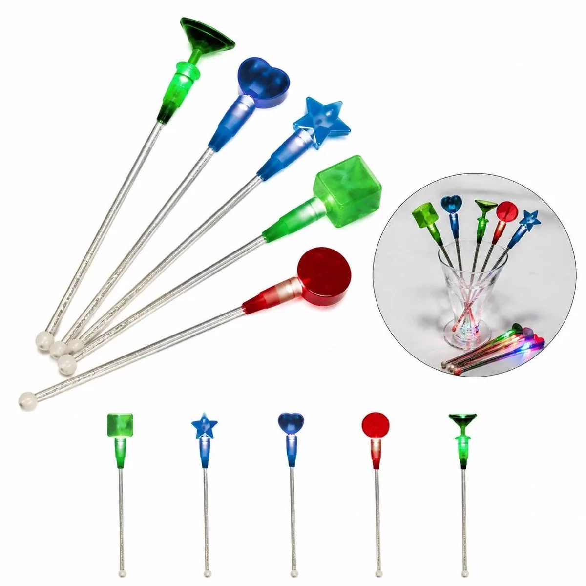 Light-Up Acrylic Drink Mixing Stirrer 2