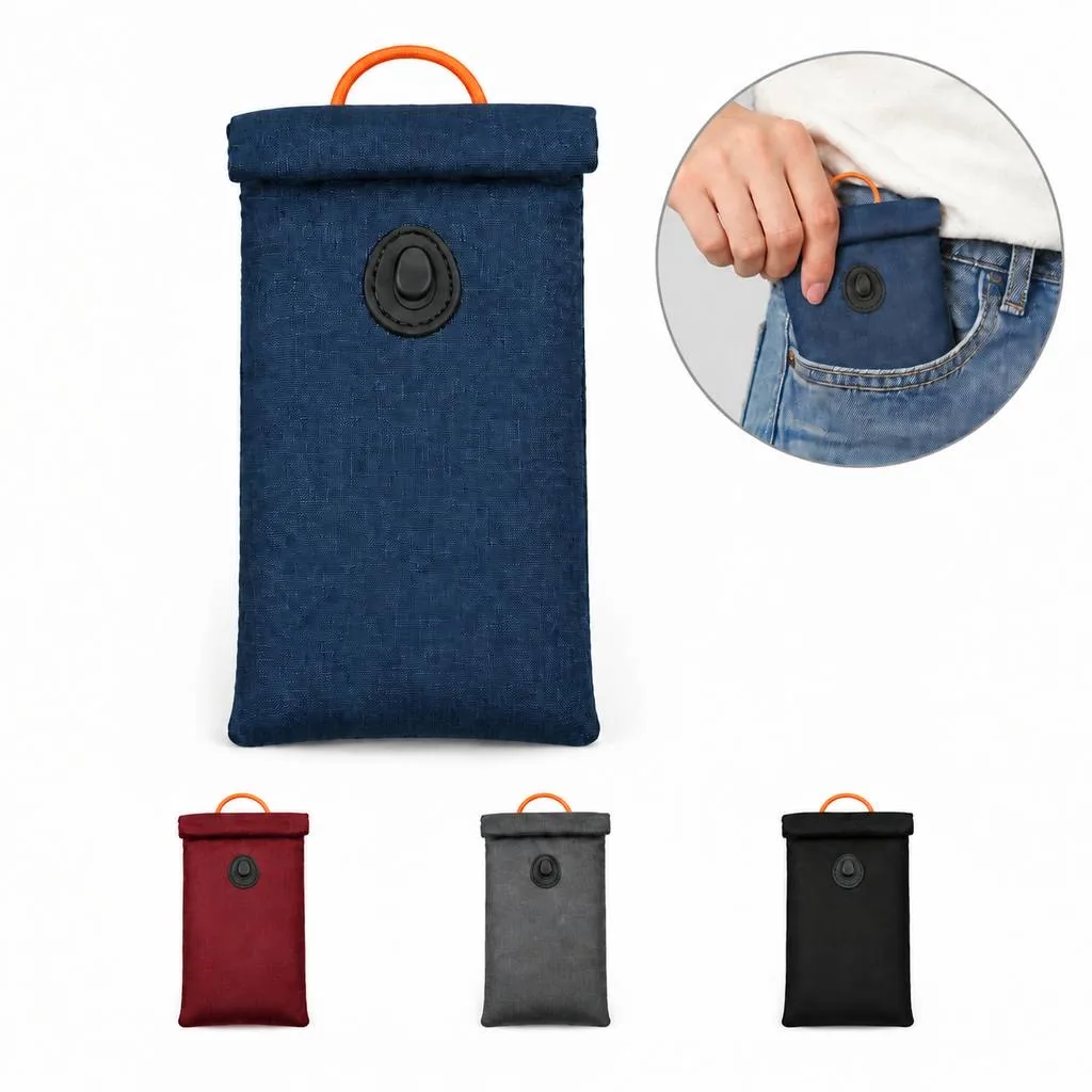 Compact RFID Signal Blocking Pouch for Cards and Key Fobs 2