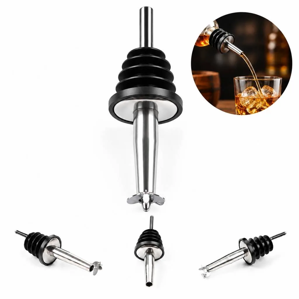 Drip-Free Stainless Steel Bottle Pourer Stopper 2
