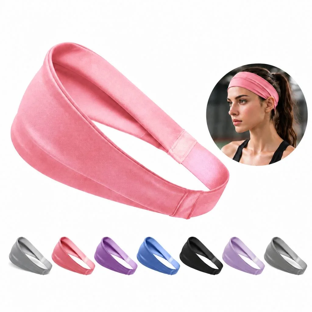 Sweat-Absorbing Breathable Sports Headband for Workouts 2