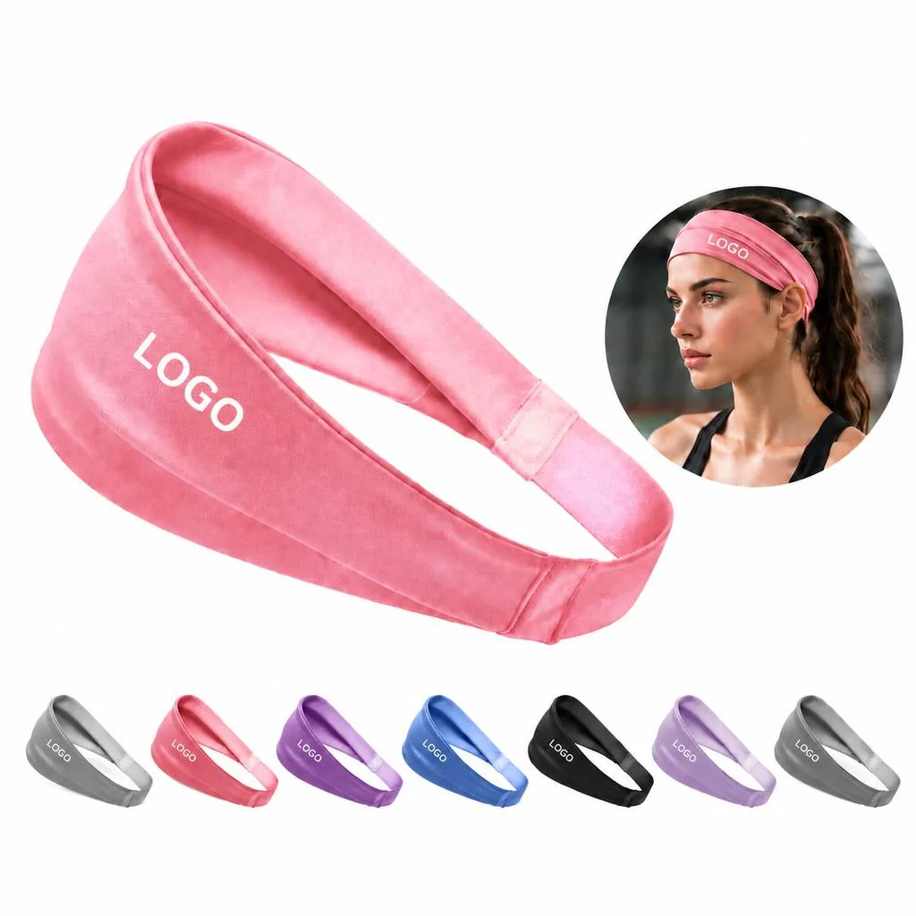 Sweat-Absorbing Breathable Sports Headband for Workouts