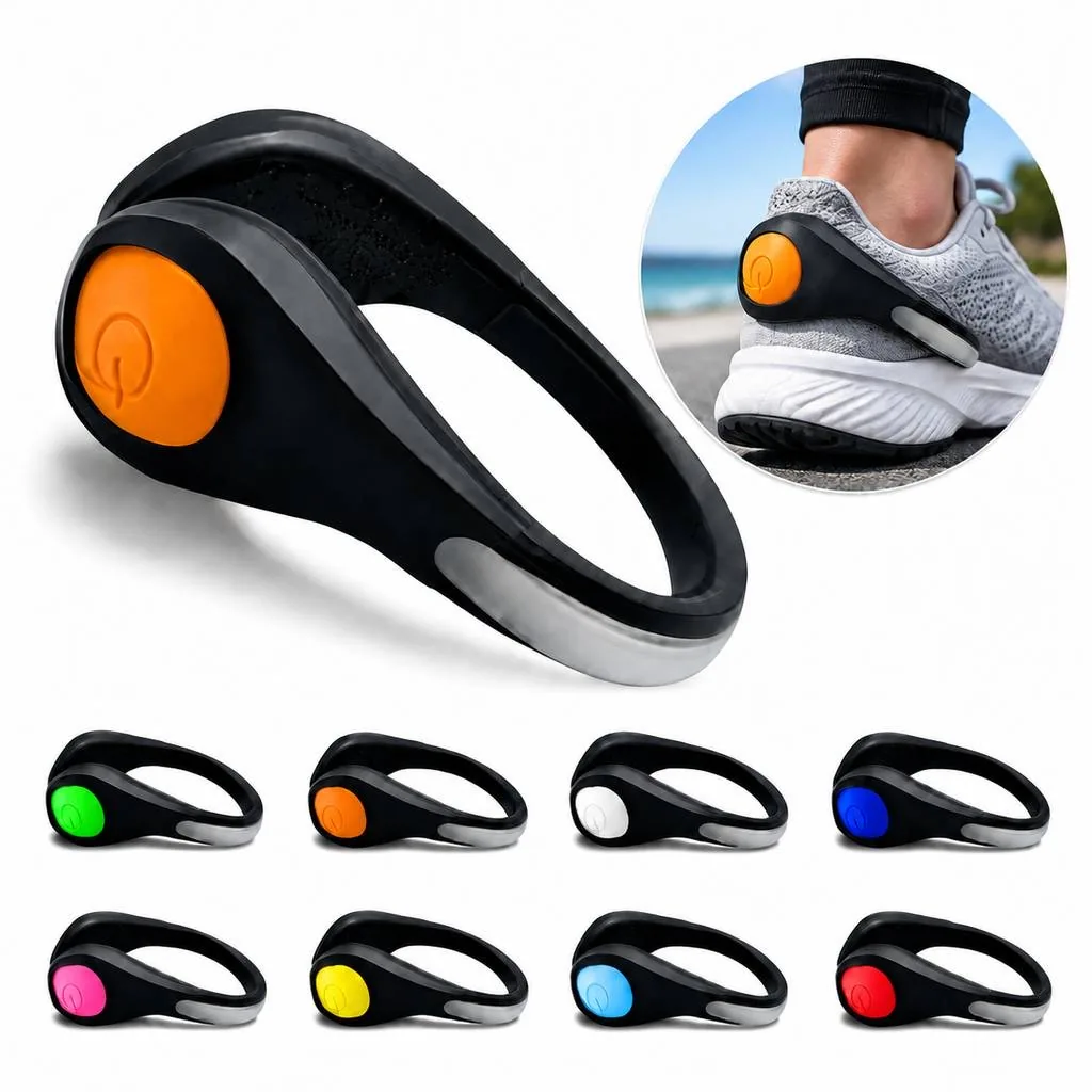 LED Safety Shoe Clip Light for Night Running 2