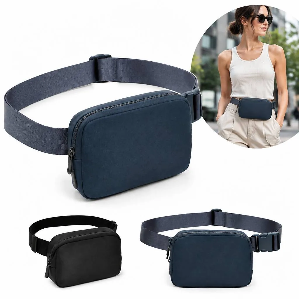 Adjustable Crossbody Waist Pack with Multiple Compartments 2