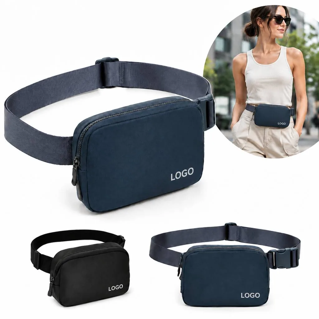 Adjustable Crossbody Waist Pack with Multiple Compartments