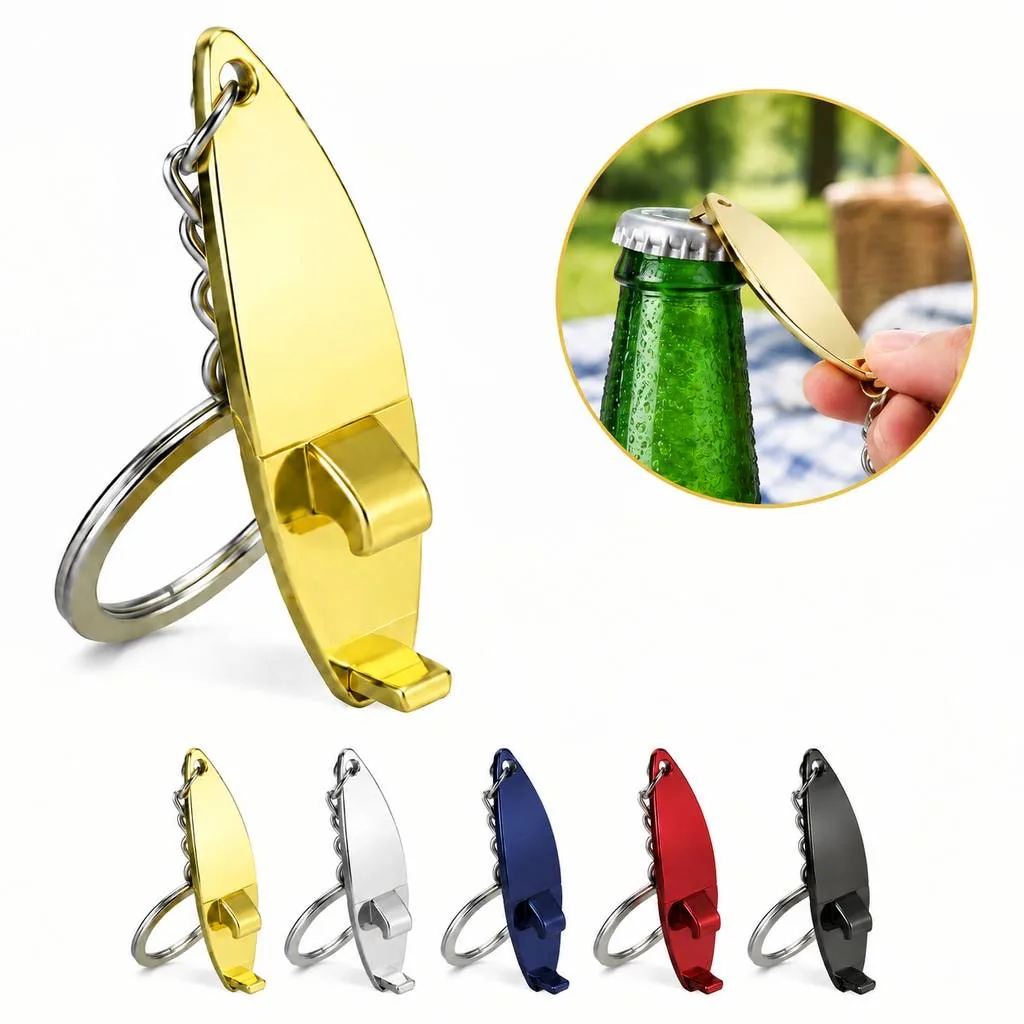 Beach Theme Metal Bottle Opener Keychain 2