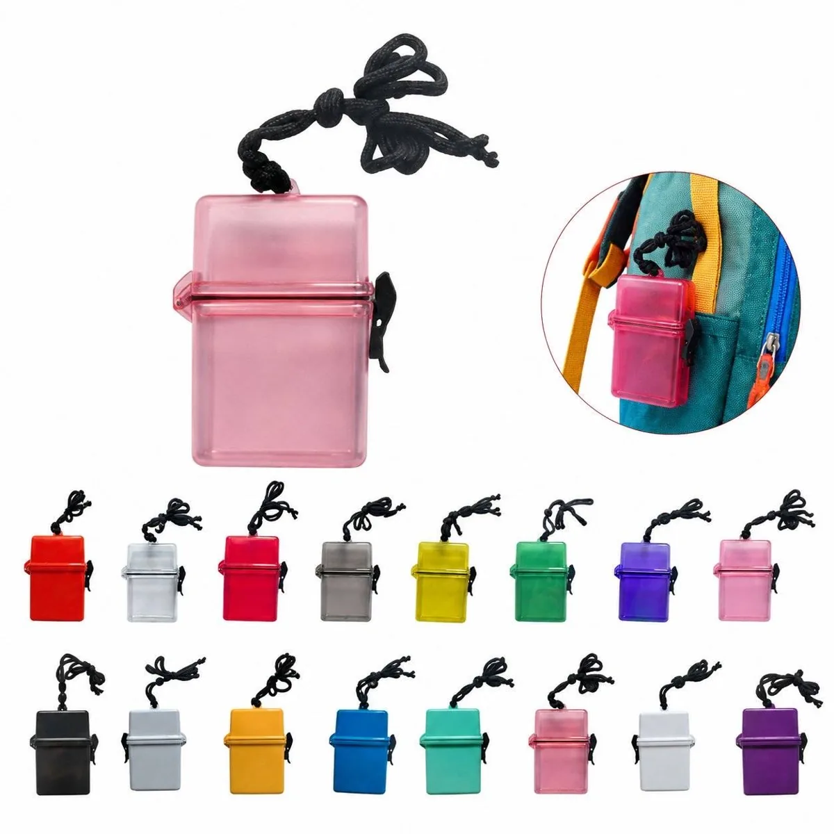 Waterproof Plastic Neck Cigarette Case 2