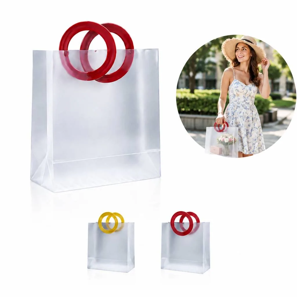 Semi-Transparent Frosted PVC Gift Pouch for Elegant 2