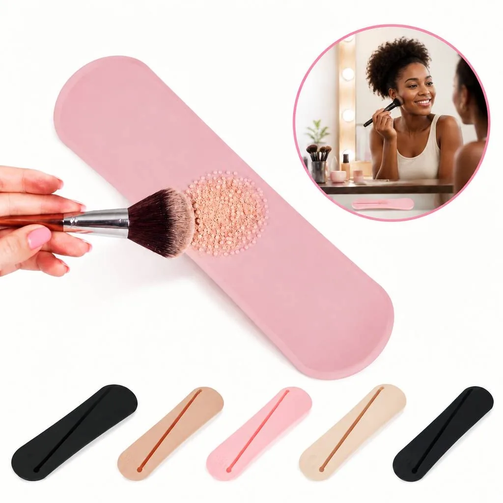 Silicone Makeup Brush Travel Holder Protective Storage Case 2