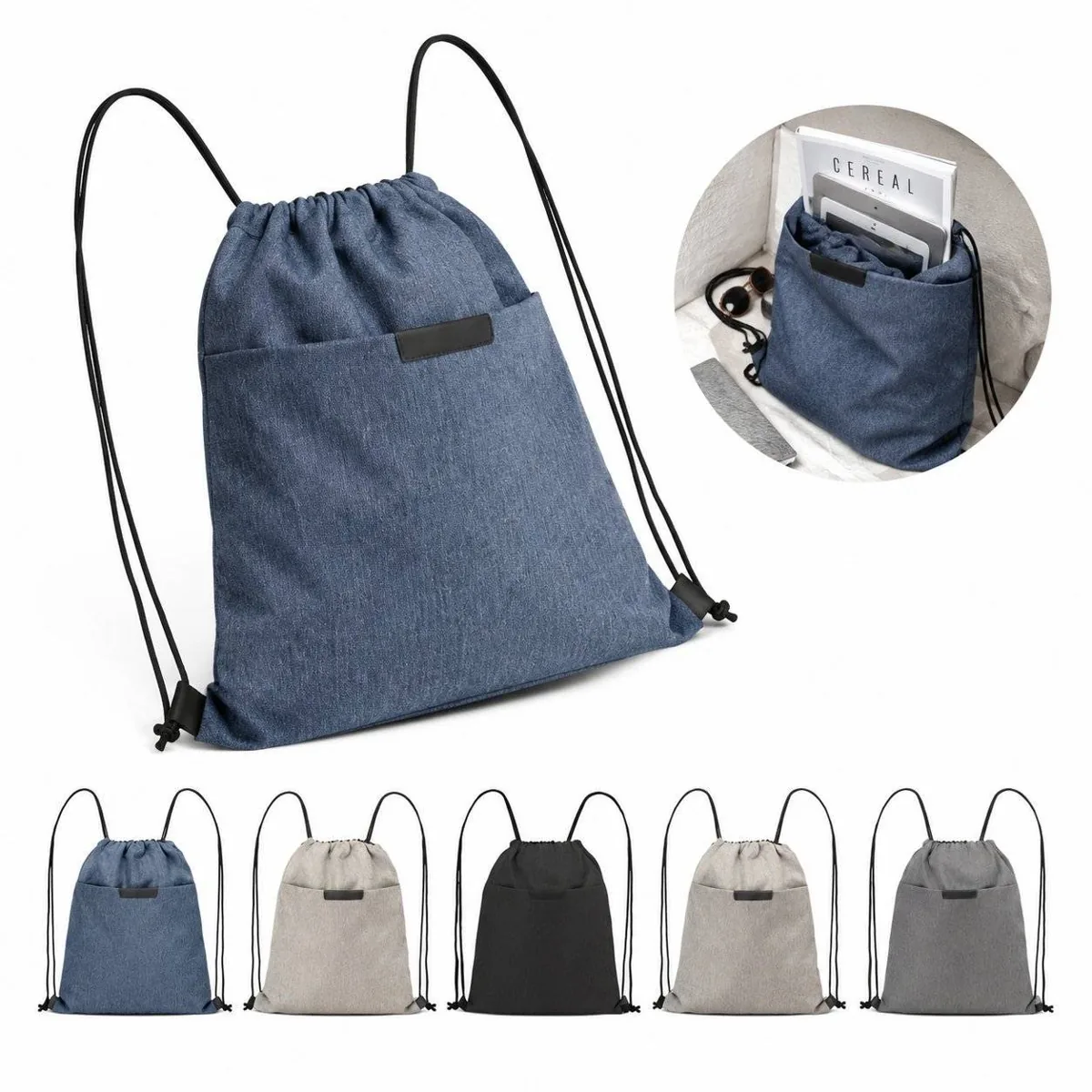 Eco-Friendly Waterproof Drawstring Bag for Storage 2