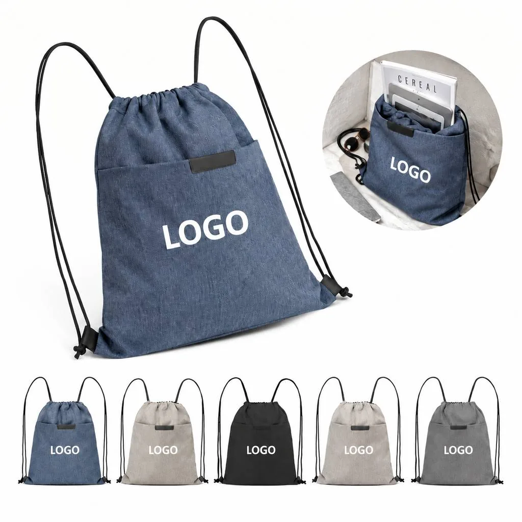 Eco-Friendly Waterproof Drawstring Bag for Storage
