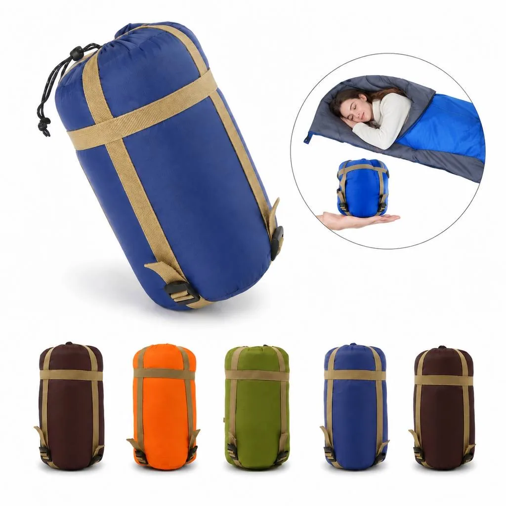 Compact Water-Resistant Sleeping Bag for Camping 2