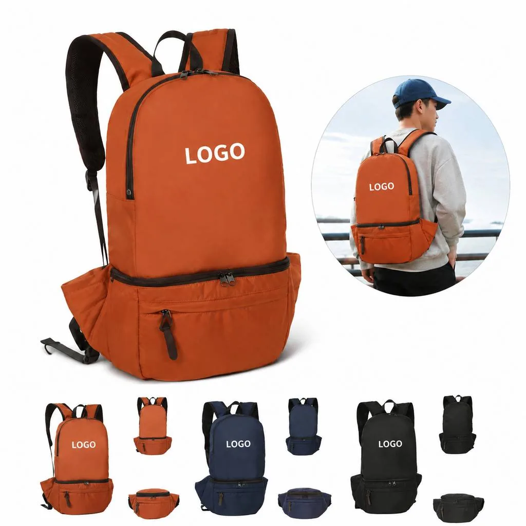 Foldable Water-Resistant Travel Backpack Compact
