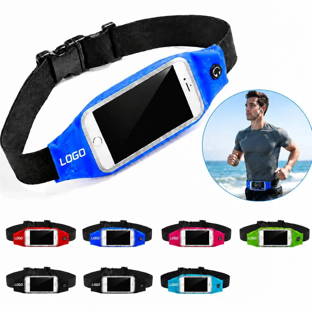 Adjustable Waist Bag for Running with Secure Zip