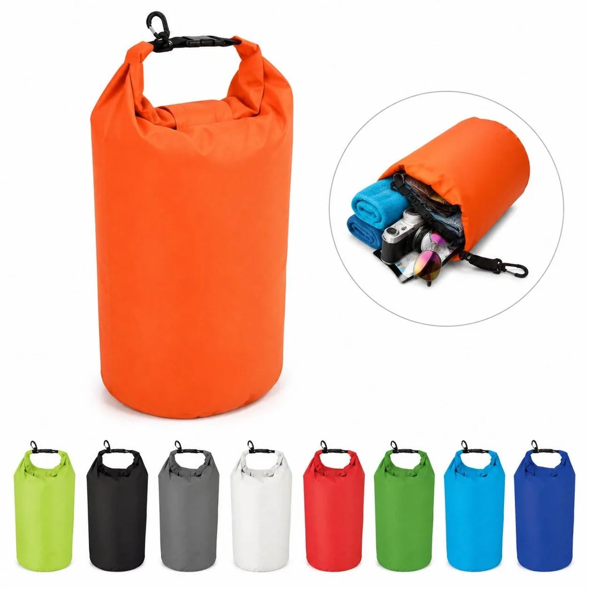 Waterproof Roll-Top Dry Bag for Kayaking Camping Hiking 2