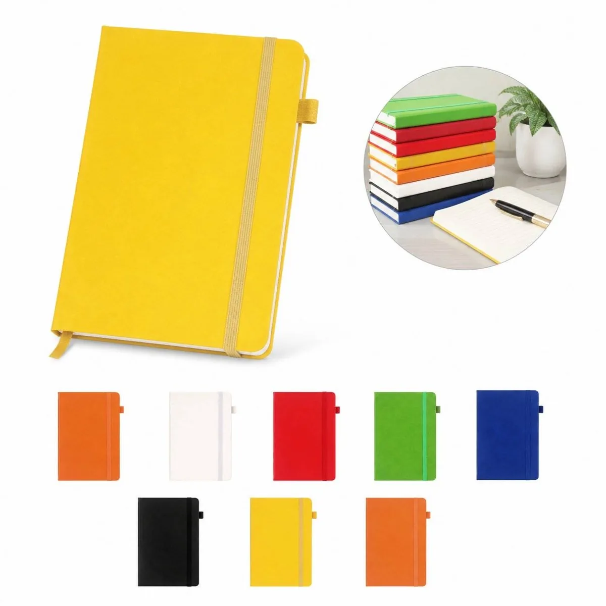 Colorful A5 Notebook with Secure Elastic Band Closure 2