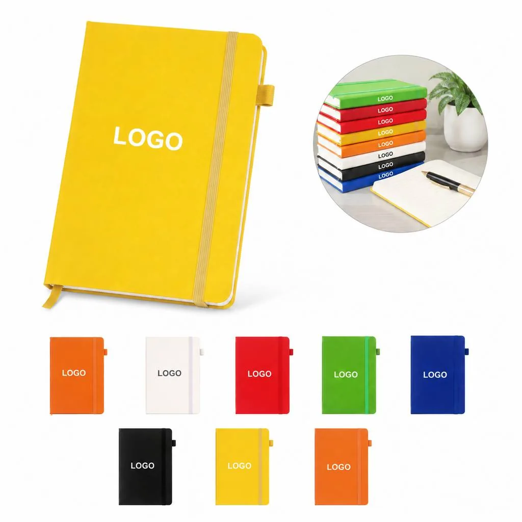 Colorful A5 Notebook with Secure Elastic Band Closure