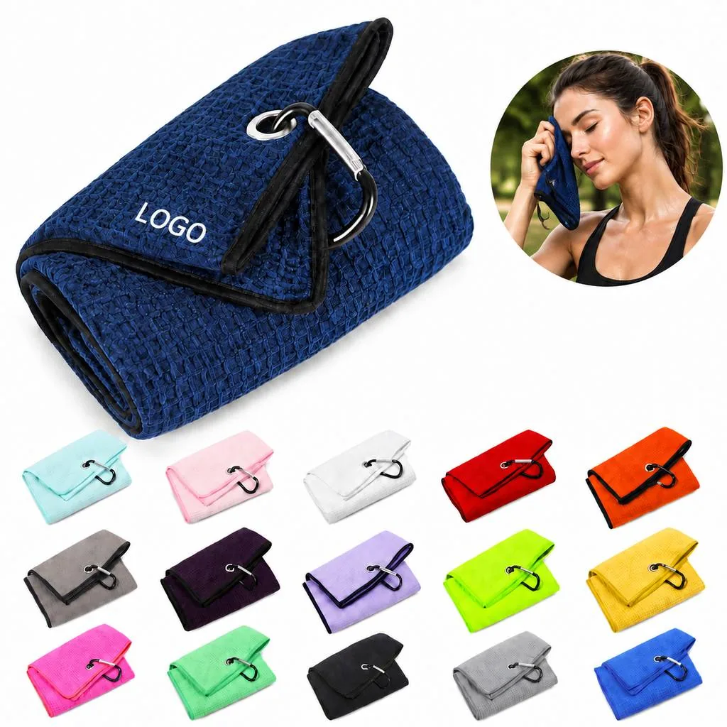 Quick-Dry Waffle Athletic Gym Towel for Workouts