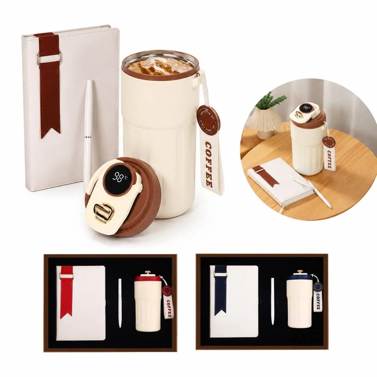 3-Piece Notebook Pen and Insulated Tumbler Office Set 2