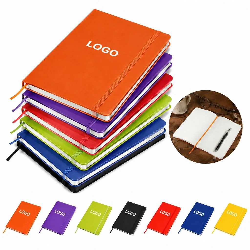 Compact A6 Pocket Business Notebook with Elastic Strap
