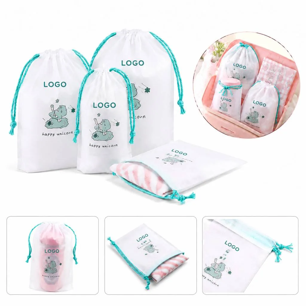 Unicorn Drawstring Toiletry Storage Bag