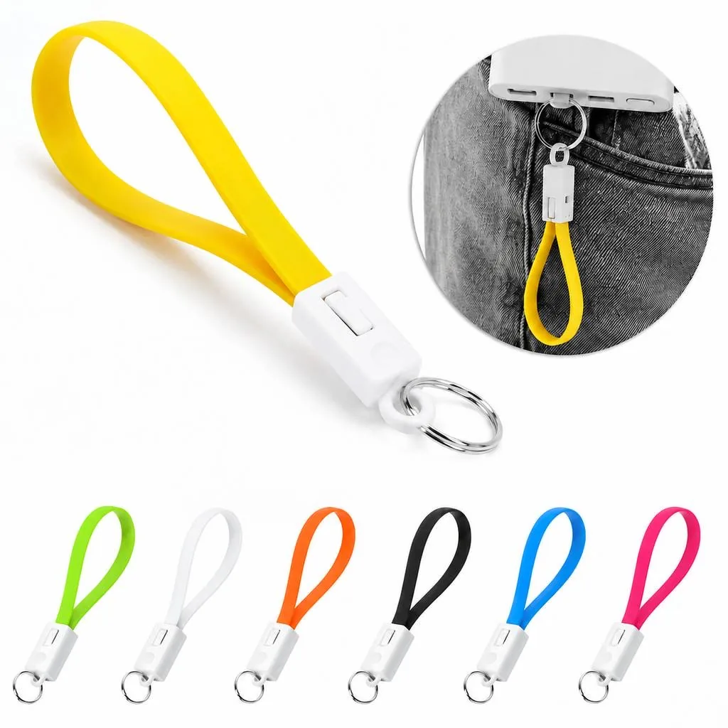 USB-C Fast Charging Lanyard Keychain Cable Portable 2