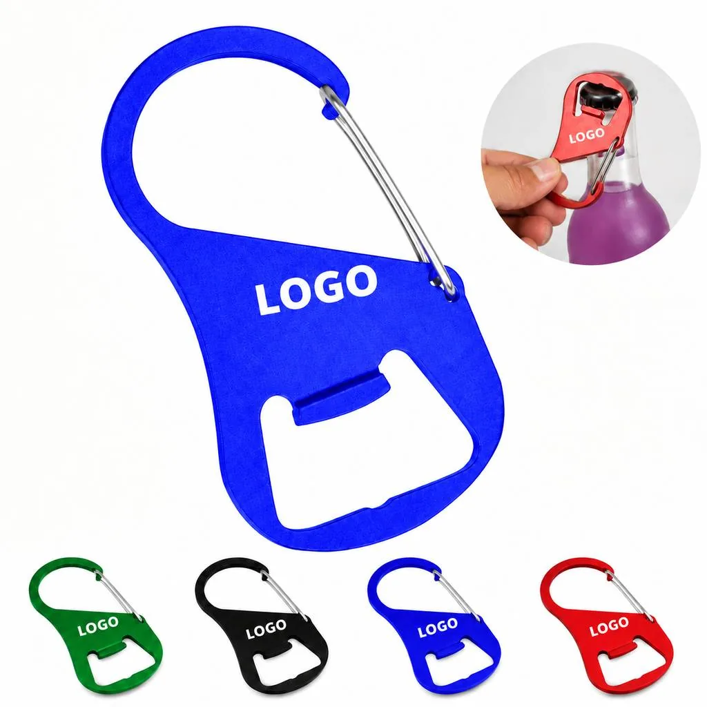Metal Carabiner Clip Bottle Opener for Keychain