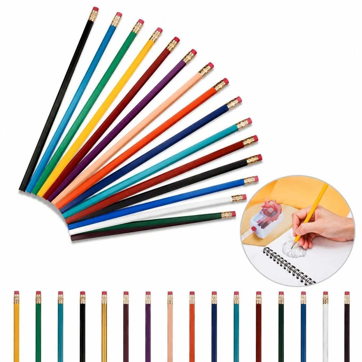 Multipurpose Graphite Pencil for Sketching and Writing 2