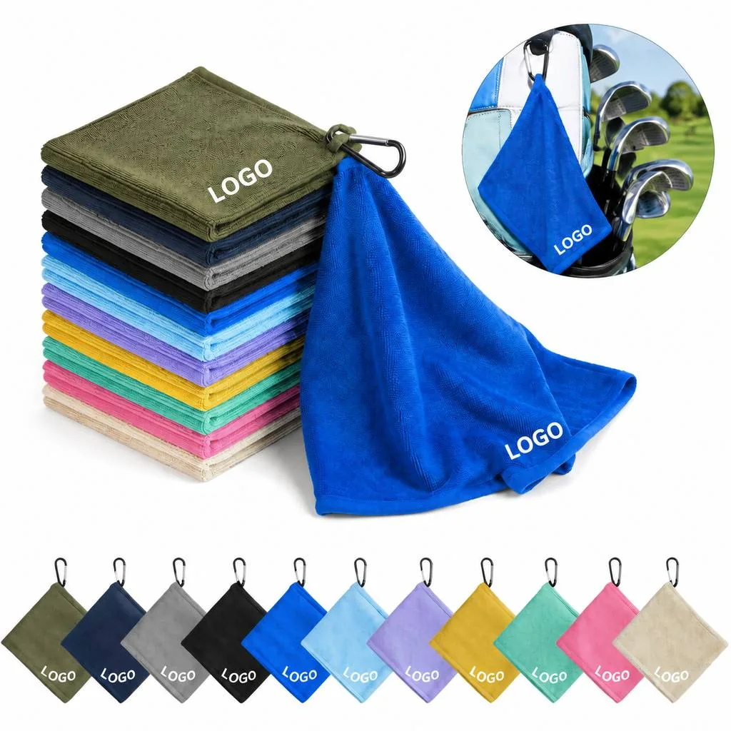 Ultra-Absorbent Microfiber Golf Cleaning Towel for Clubs
