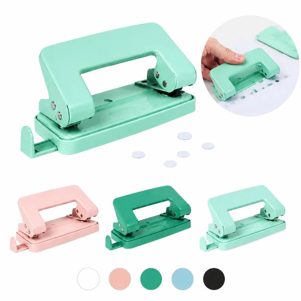 2-Hole Metal Paper Punch for Office and School Use 2