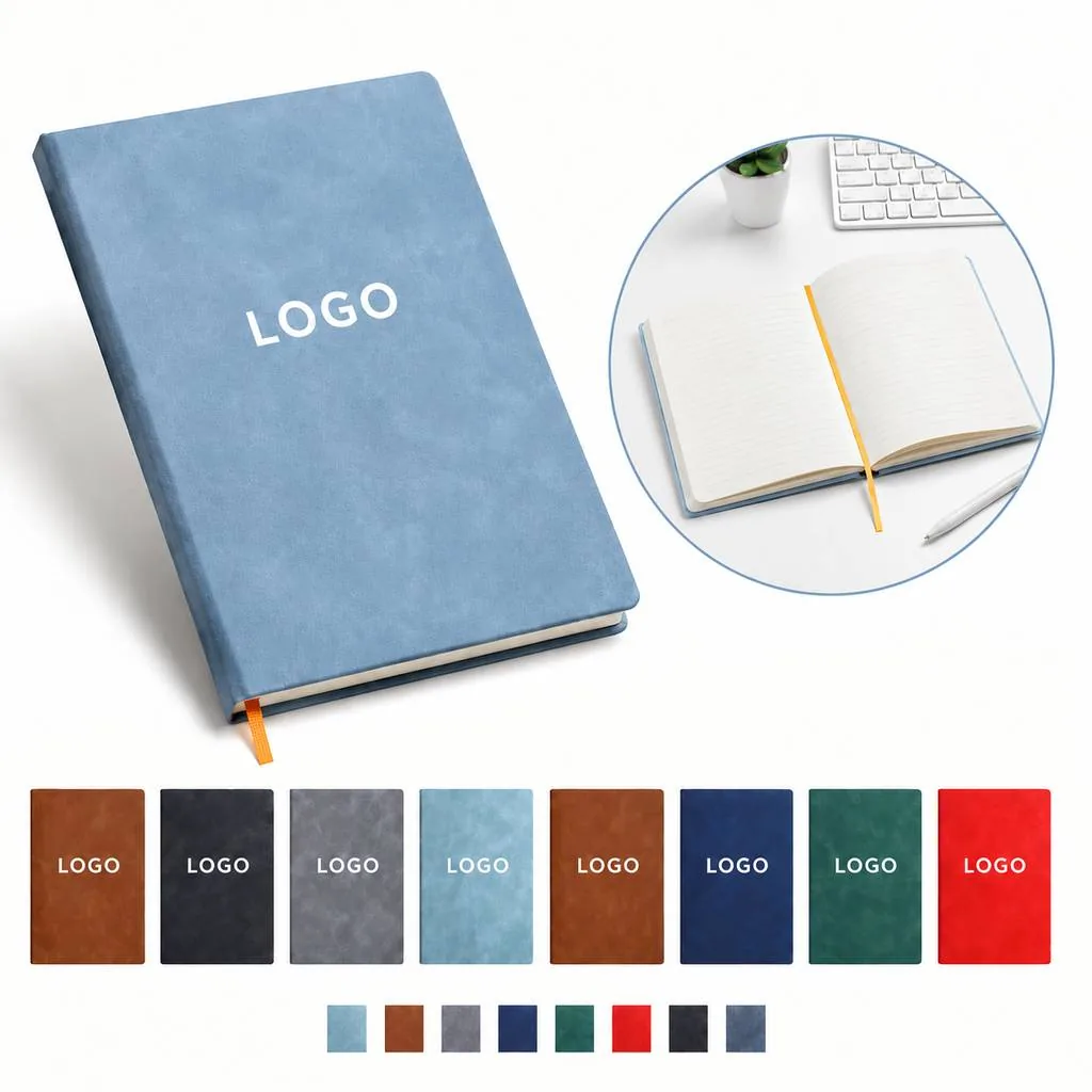 A5 Leather Executive Notebook with Secure Closure