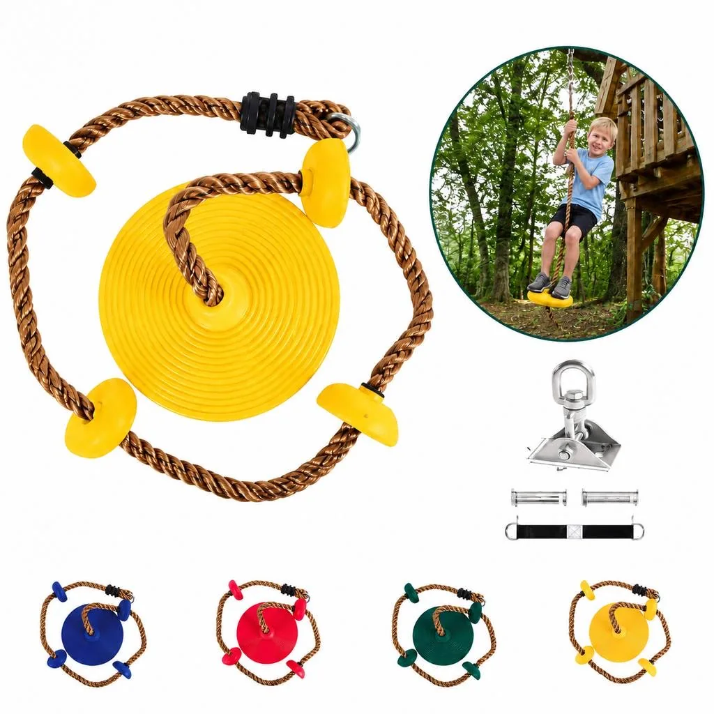 Outdoor Tree Swing with Sturdy Platform Seat 2