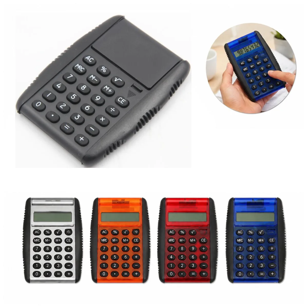 Portable Mini Calculator with 8-Digit Display for Study and 2