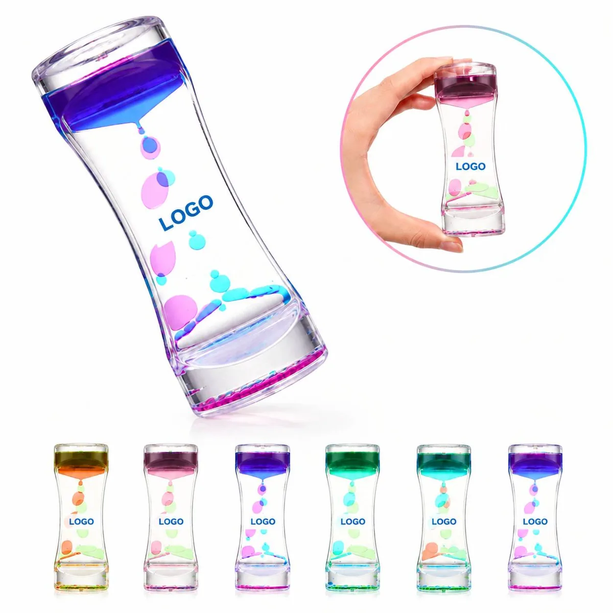 Acrylic Liquid Motion Desk Timer for Study and Games