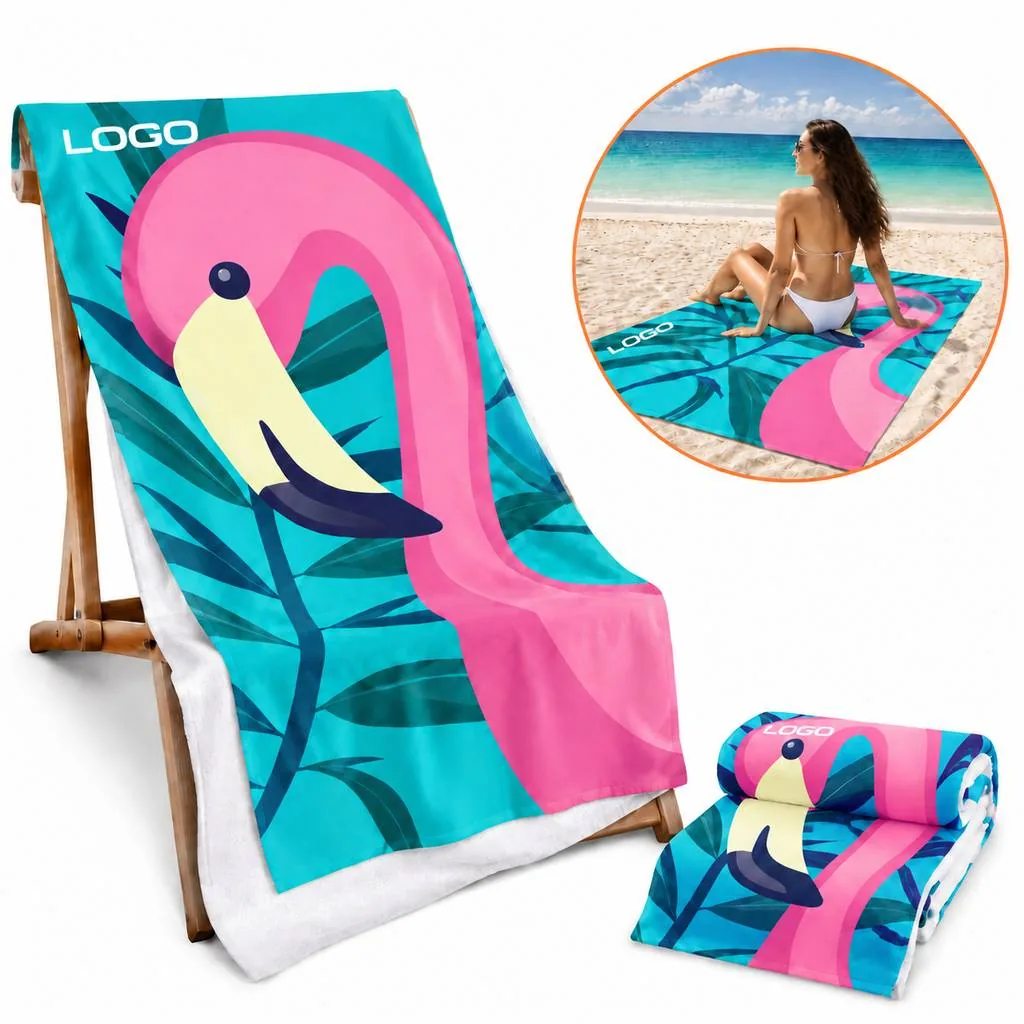 Quick-Dry Compact Microfiber Beach Towel for Travel
