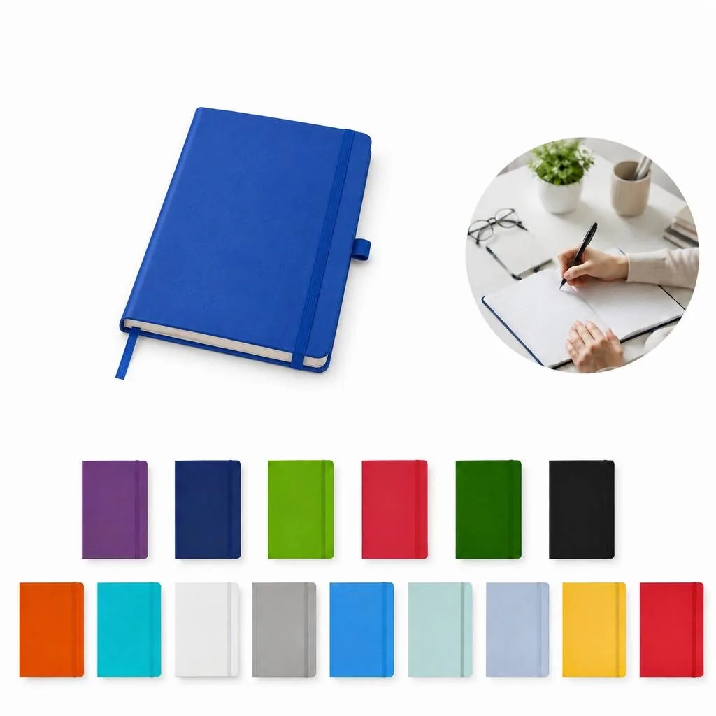 Hardcover Faux Leather Journal with Elastic Band 2