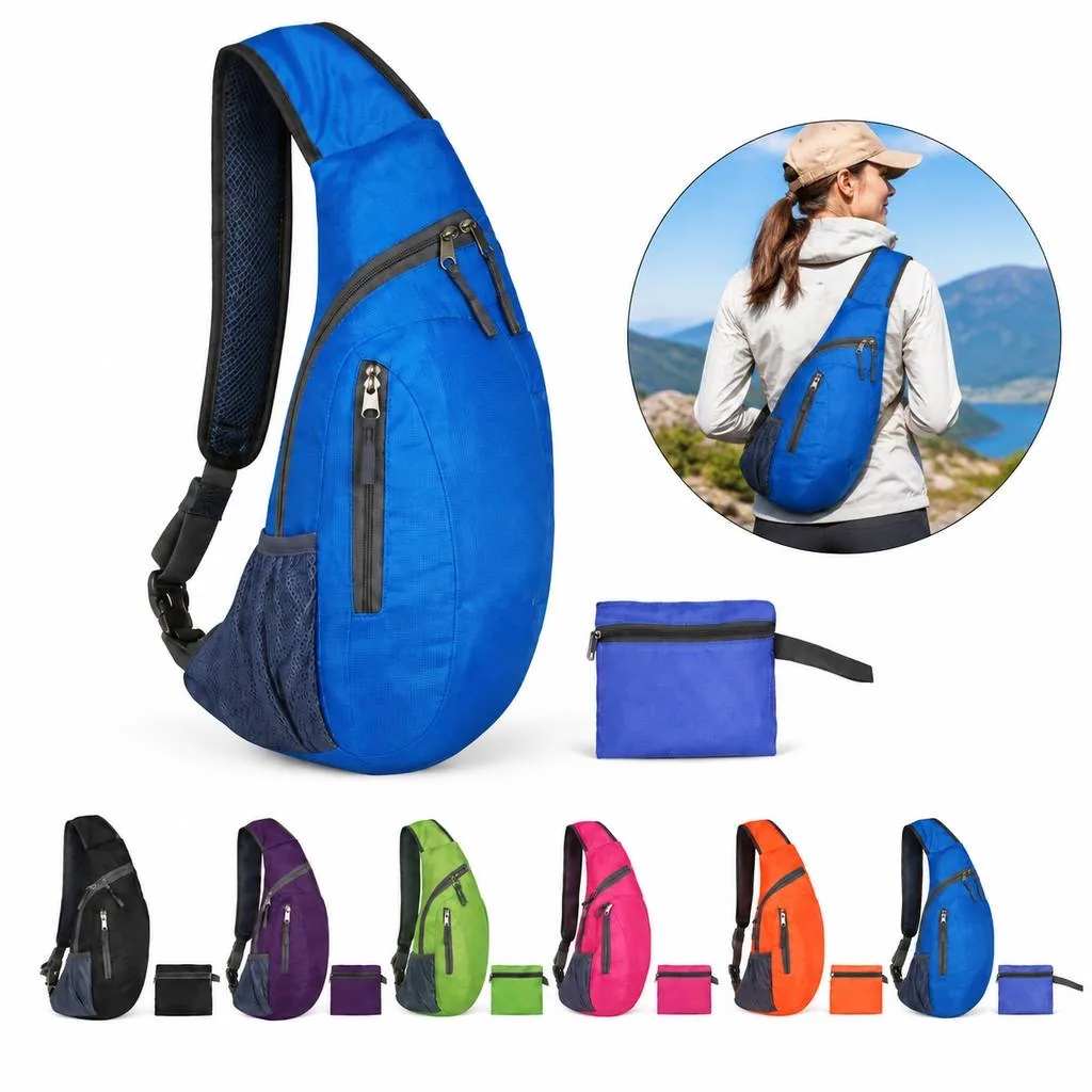 Versatile Foldable Chest Messenger Bag for Sports 2